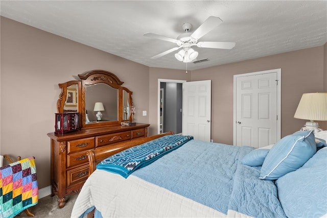 27 Kendall Creek Dr, Jefferson, GA 30549 - carpeted bedroom featuring a ceiling fan and baseboards