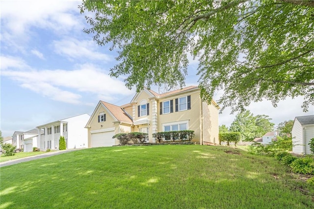 2794 Craig Ct, Marietta, GA 30062 - view of front of home featuring a front lawn, stucco siding, and driveway
