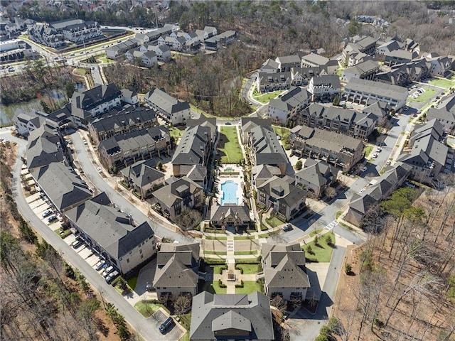 bird's eye view featuring a residential view