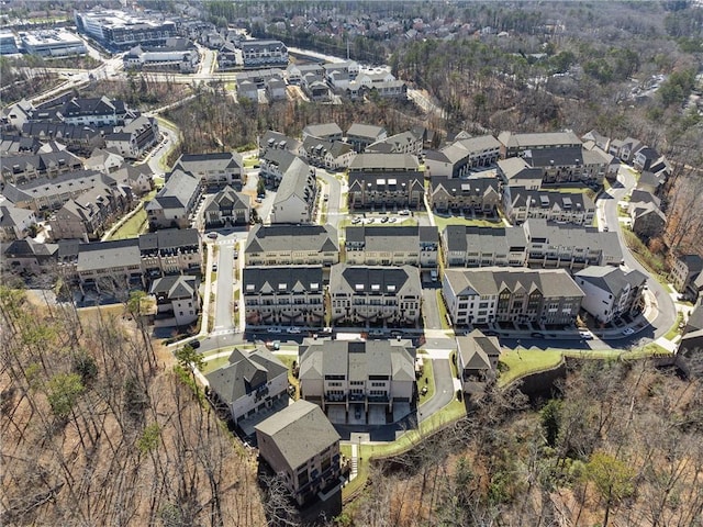 drone / aerial view featuring a residential view