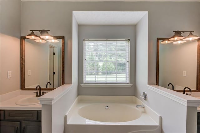 926 Masters Dr, Monroe, GA 30655 - full bathroom featuring a garden tub and vanity