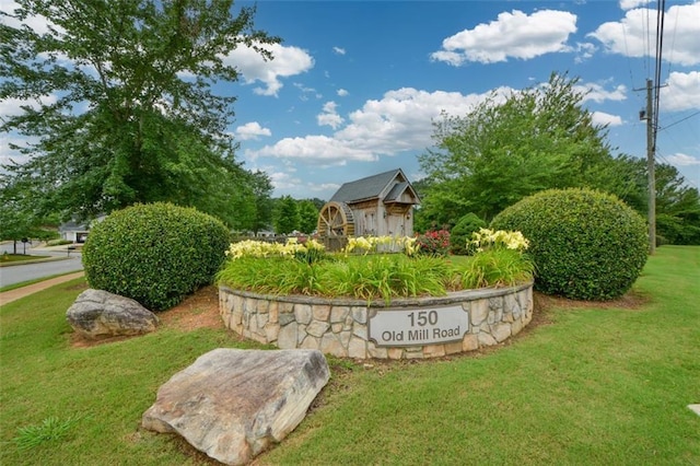 150 Old Mill Rd Unit 115, Cartersville, GA 30120 - community sign with a lawn