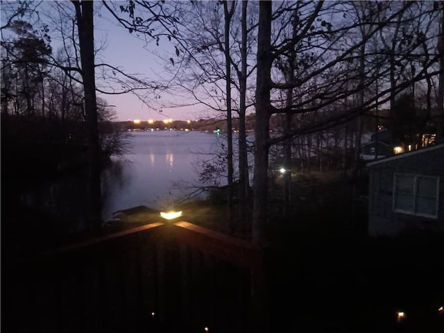 view of water feature