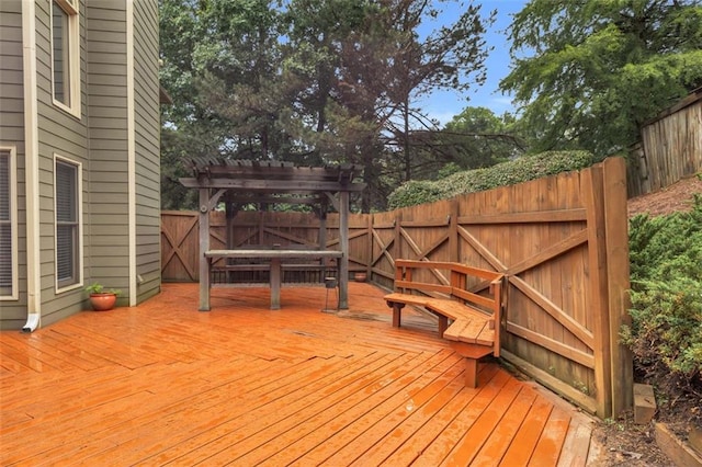 947 Summer Forest Dr, Suwanee, GA 30024 - wooden deck featuring a pergola and a fenced backyard