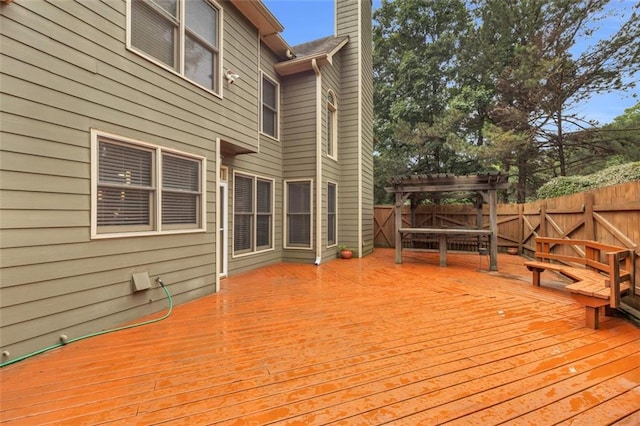 947 Summer Forest Dr, Suwanee, GA 30024 - wooden terrace featuring a pergola and a fenced backyard