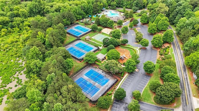 947 Summer Forest Dr, Suwanee, GA 30024 - aerial overview of property's location featuring a pool