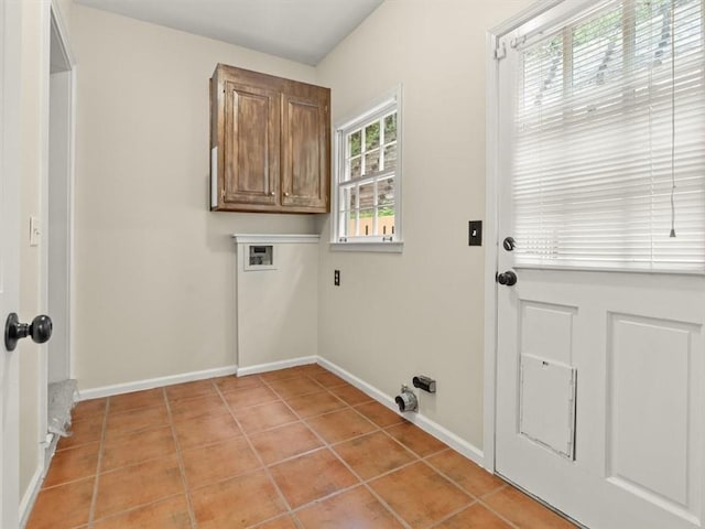 4515 N Slope Cir, Marietta, GA 30066 - washroom with baseboards, light tile patterned floors, cabinet space, and washer hookup