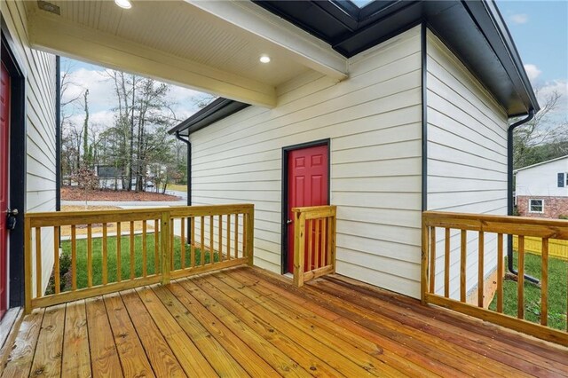 view of deck