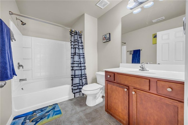 2677 Sardis Chase Ct, Buford, GA 30519 - full bath with tile patterned flooring, toilet, vanity, and shower / tub combo