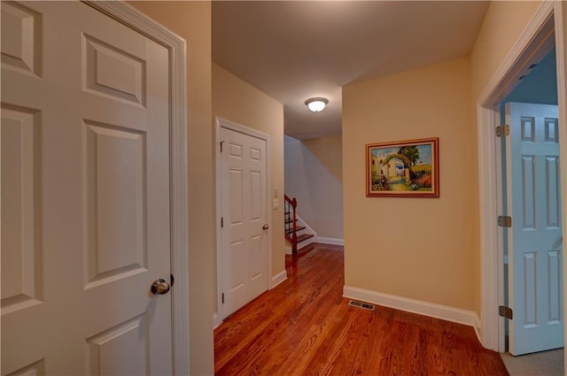 1622 Rivergreen Bnd SE Unit 26, Atlanta, GA 30339 - hall with wood finished floors and stairway