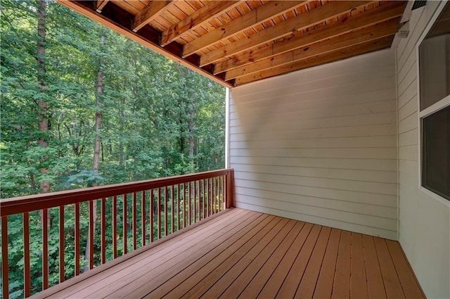 1622 Rivergreen Bnd SE Unit 26, Atlanta, GA 30339 - wooden deck with a forest view