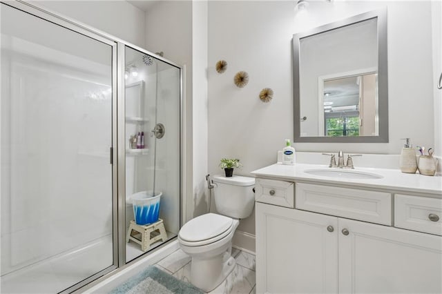 5545 Adirondack Dr, Cumming, GA 30040 - full bathroom with vanity and a shower stall