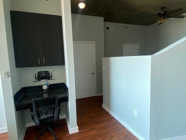 361 17th St NW Unit 1717, Atlanta, GA 30363 - office space featuring ceiling fan, wood finished floors, and electric panel