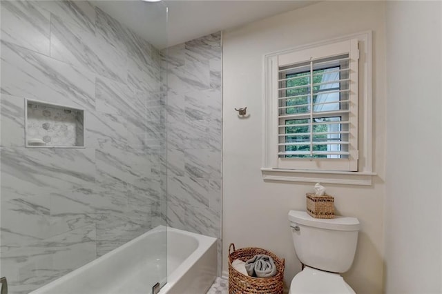 5475 Trowbridge Dr, Dunwoody, GA 30338 - full bathroom featuring toilet and tub / shower combination