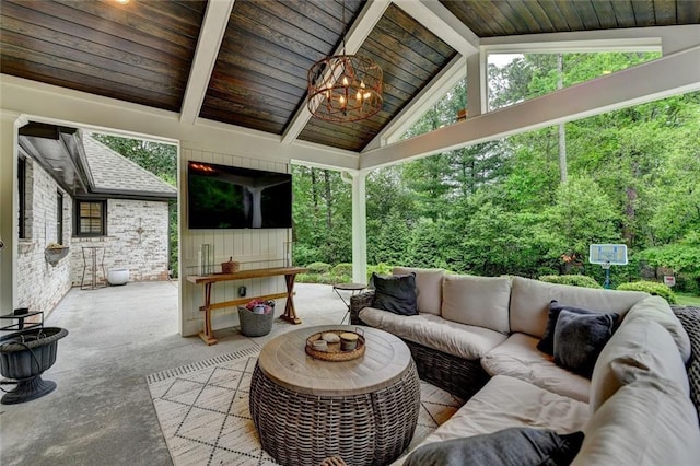 5475 Trowbridge Dr, Dunwoody, GA 30338 - view of patio featuring outdoor lounge area