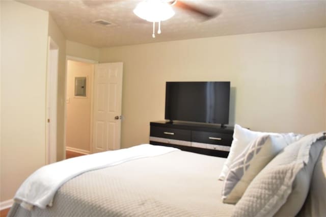 1676 Northridge Dr, Morrow, GA 30260 - bedroom featuring baseboards, ceiling fan, and electric panel