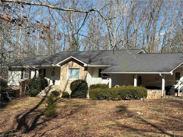 view of ranch-style house