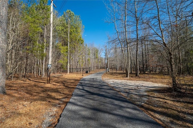 view of road