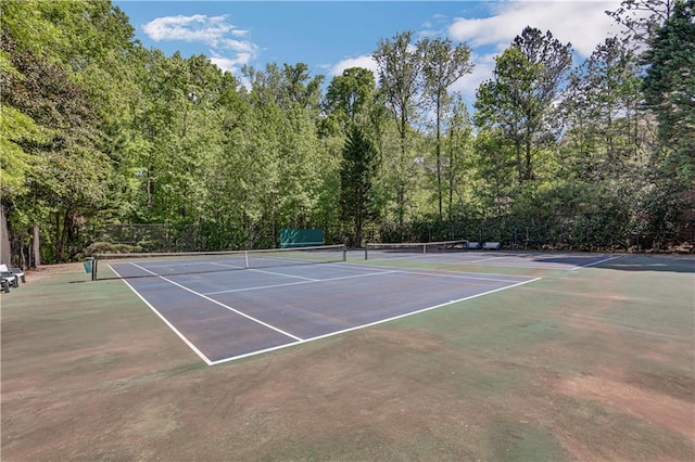 view of tennis court