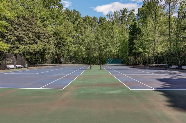 view of sport court