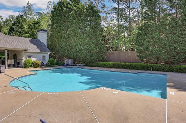 view of pool with a patio