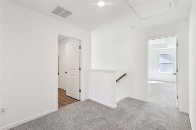 hallway featuring carpet floors