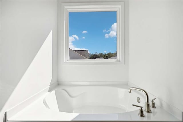 bathroom with a bathing tub