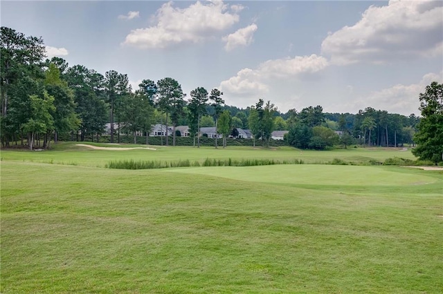 view of community featuring a lawn