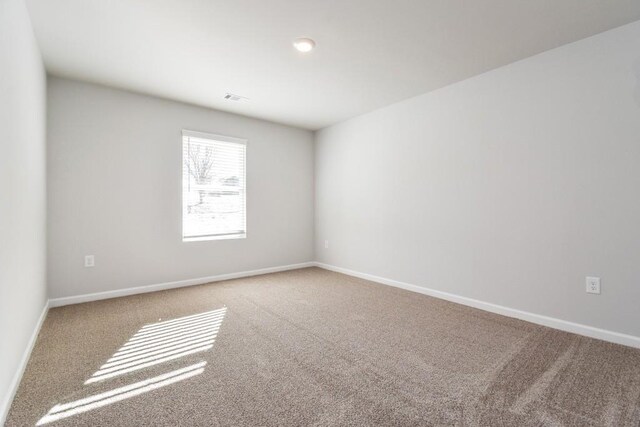 view of carpeted empty room