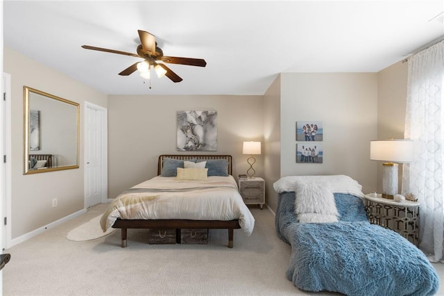 7537 Brookstone Cir, Flowery Branch, GA 30542 - bedroom featuring carpet and ceiling fan