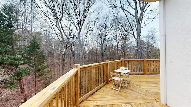 view of wooden terrace