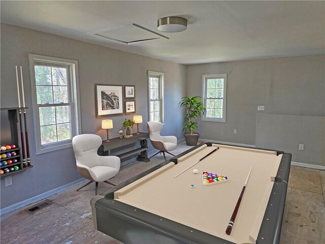 1920 Moores Mill Rd NW, Atlanta, GA 30318 - playroom featuring baseboards, visible vents, and billiards
