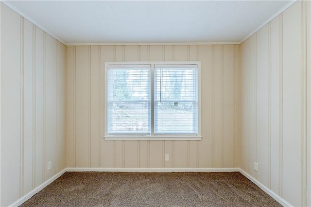 2504 Brentwood Rd, Decatur, GA 30032 - unfurnished room featuring baseboards, ornamental molding, and carpet flooring