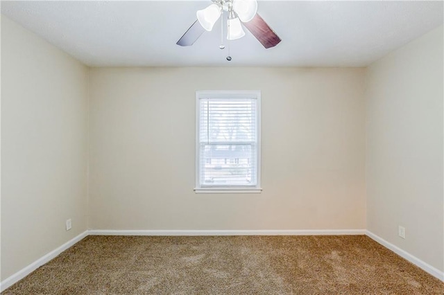 2504 Brentwood Rd, Decatur, GA 30032 - spare room with baseboards, carpet flooring, and ceiling fan