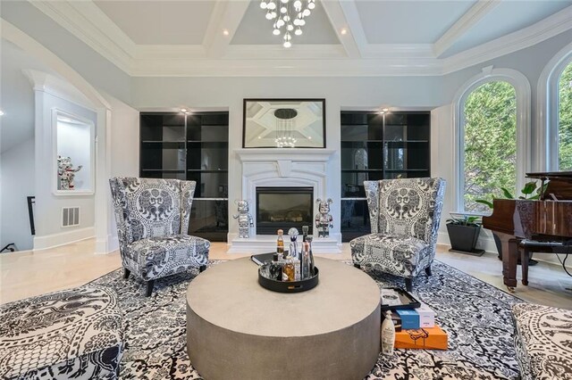 kitchen with white cabinetry, sink, light parquet flooring, and a spacious island