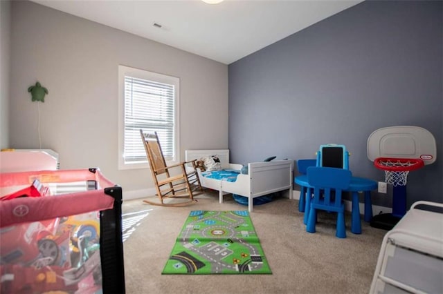 bedroom featuring carpet flooring