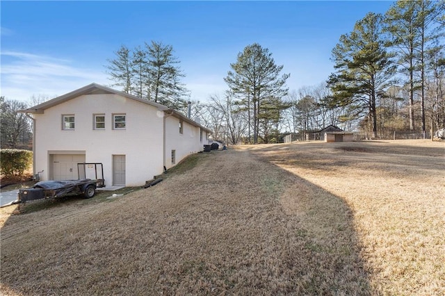 view of home's exterior with a garage