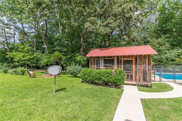 7234 Post Rd, Winston, GA 30187 - view of front of home with a metal roof and an outbuilding