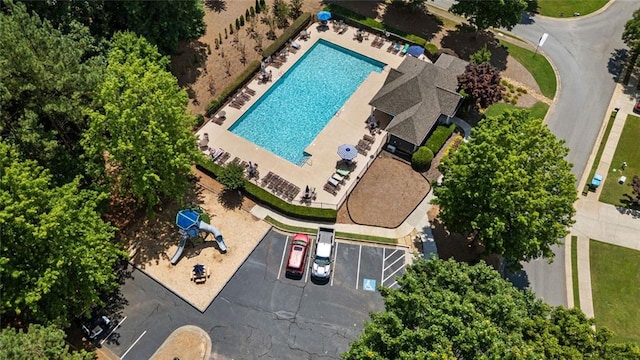 217 Springs Xing, Canton, GA 30114 - aerial view of a pool