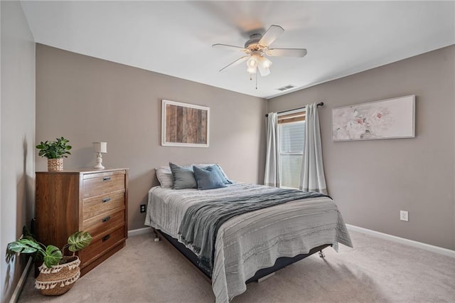 217 Springs Xing, Canton, GA 30114 - bedroom with light carpet and a ceiling fan