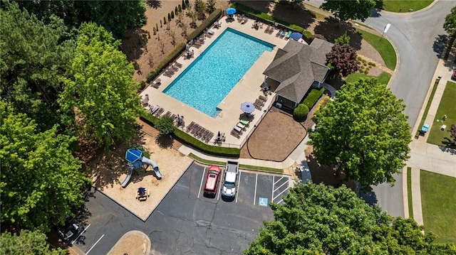 217 Springs Xing, Canton, GA 30114 - bird's eye view of a pool area