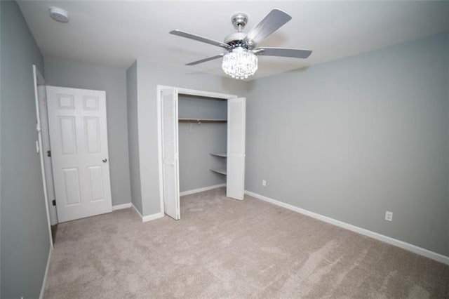 909 NE Otter Way NE, Marietta, GA 30068 - unfurnished bedroom featuring carpet, a closet, and ceiling fan