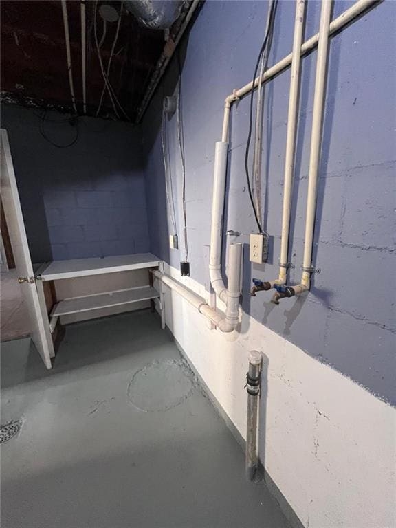 view of basement
