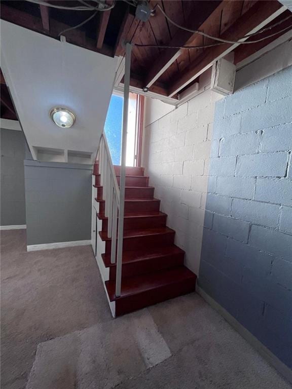 view of stairs
