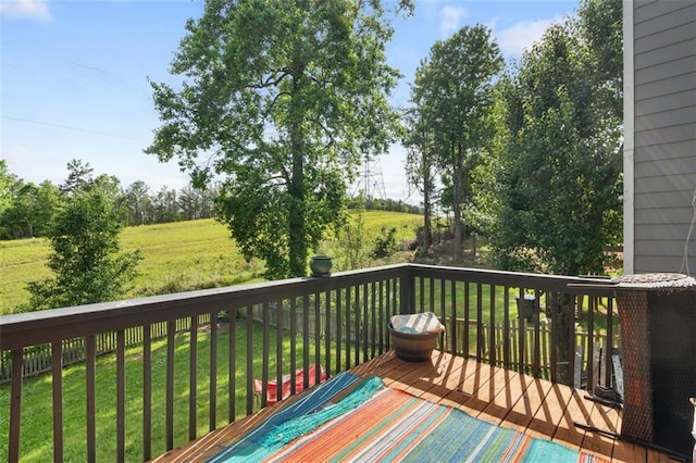 5077 Newpark Dr NW, Acworth, GA 30101 - deck featuring a yard
