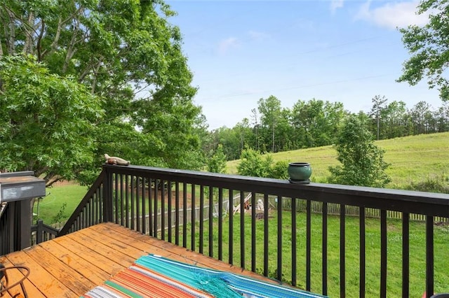 5077 Newpark Dr NW, Acworth, GA 30101 - deck featuring a lawn