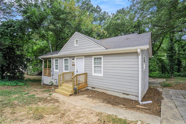 view of bungalow-style home