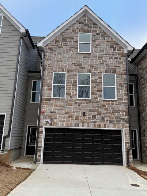 front facade featuring a garage