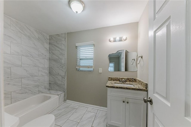 3147 Canary Ct, Decatur, GA 30032 - full bathroom with toilet, bathing tub / shower combination, and vanity