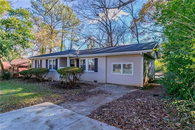 view of ranch-style house